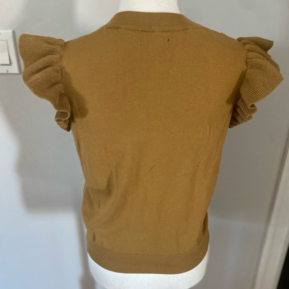 Who What Wear Sleeveless Ruffle Sweater - Picture 5 of 9